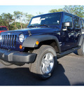jeep wrangler 2013 dk  blue suv unlimited sport gasoline 6 cylinders 4 wheel drive automatic 33157