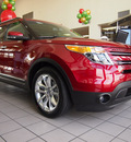 ford explorer 2013 red suv limited flex fuel 6 cylinders 2 wheel drive automatic 77505