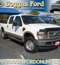 ford f 250 super duty 2008 white lariat diesel 8 cylinders 4 wheel drive automatic 78501