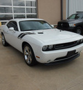 dodge challenger 2011 white coupe r t gasoline 8 cylinders rear wheel drive automatic 77656