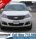 chevrolet traverse 2013 white suv lt gasoline 6 cylinders front wheel drive 6 speed automatic 77503