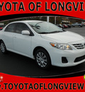 toyota corolla 2013 white sedan le gasoline 4 cylinders front wheel drive automatic 75604