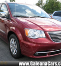 chrysler town and country 2012 red van touring l flex fuel 6 cylinders front wheel drive automatic 33912