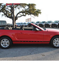 ford mustang 2005 red v6 deluxe gasoline 6 cylinders rear wheel drive not specified 78214