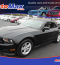 ford mustang 2012 black v6 gasoline 6 cylinders rear wheel drive automatic 34474
