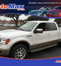 ford f 150 2011 white king ranch gasoline 6 cylinders 4 wheel drive automatic 34474