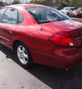ford taurus 2001 red sedan ses gasoline 6 cylinders front wheel drive automatic 77581