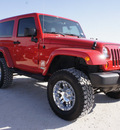 jeep wrangler 2011 red suv sahara gasoline 6 cylinders 4 wheel drive automatic 76234