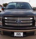 ford f 150 2013 brown king ranch flex fuel 8 cylinders 2 wheel drive automatic 76011
