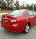 toyota corolla 2011 red sedan le gasoline 4 cylinders front wheel drive automatic 75604