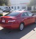 toyota camry 2010 red sedan le gasoline 4 cylinders front wheel drive automatic 76053