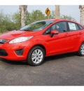 ford fiesta 2013 red sedan se gasoline 4 cylinders front wheel drive automatic 78550
