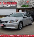 honda accord 2011 silver sedan se gasoline 4 cylinders front wheel drive automatic with overdrive 77642