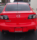 mazda mazda3 2007 red sedan gasoline 4 cylinders front wheel drive automatic 77802
