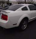 ford shelby gt500 2007 white coupe gasoline 8 cylinders rear wheel drive standard 77581