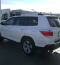 toyota highlander 2012 white suv limited gasoline 6 cylinders front wheel drive automatic 75503