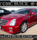 cadillac sts 2009 red sedan gasoline 8 cylinders rear wheel drive shiftable automatic 77539