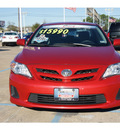 toyota corolla 2011 red sedan le gasoline 4 cylinders front wheel drive not specified 77034