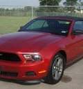 ford mustang 2010 red v6 premium gasoline 6 cylinders rear wheel drive automatic 77587