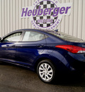 hyundai elantra 2011 indigo blue sedan gasoline 4 cylinders front wheel drive automatic 80905