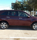 acura mdx 2008 dk  red suv w tech gasoline 6 cylinders all whee drive automatic 77074