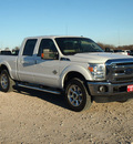 ford f 250 2012 white lariat 8 cylinders automatic 76234