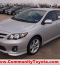 toyota corolla 2013 silver sedan s gasoline 4 cylinders front wheel drive automatic 77521