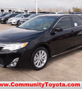 toyota camry 2012 black sedan xle gasoline 4 cylinders front wheel drive automatic 77521