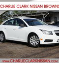 chevrolet cruze 2011 white sedan ls gasoline 4 cylinders front wheel drive automatic 78520
