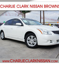 nissan altima 2011 white sedan 2 5 s gasoline 4 cylinders front wheel drive automatic 78520