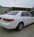honda accord 2004 white sedan ex v 6 gasoline 6 cylinders front wheel drive automatic 75503