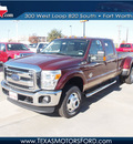 ford f 350 super duty 2013 red lariat biodiesel 8 cylinders 4 wheel drive automatic 76108