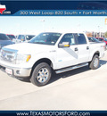 ford f 150 2013 white xlt gasoline 6 cylinders 4 wheel drive automatic 76108