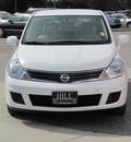 nissan versa 2011 white hatchback gasoline 4 cylinders front wheel drive automatic 33884