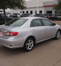 toyota corolla 2012 silver sedan le gasoline 4 cylinders front wheel drive automatic 76053
