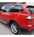 bmw x3 2008 red suv 3 0si gasoline 6 cylinders all whee drive automatic 78757