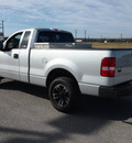ford f 150 2008 silver pickup truck xl gasoline 6 cylinders 2 wheel drive 5 speed manual 78009