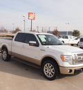 ford f 150 2012 white lariat gasoline 6 cylinders 2 wheel drive automatic 76108