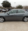 acura tsx 2009 dk  gray sedan w tech gasoline 4 cylinders front wheel drive automatic 77074