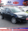 ford focus 2009 black coupe ses gasoline 4 cylinders front wheel drive automatic 78550