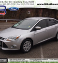 ford focus 2012 silver sedan se flex fuel 4 cylinders front wheel drive automatic 76049