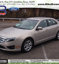 ford fusion 2010 lt  brown sedan se gasoline 4 cylinders front wheel drive automatic 76049