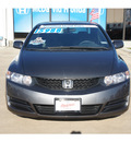 honda civic 2011 dk  gray coupe lx gasoline 4 cylinders front wheel drive automatic 77034