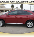 lexus rx 350 2011 red suv gasoline 6 cylinders front wheel drive automatic 77546