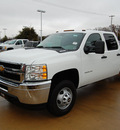 chevrolet silverado 3500hd 2013 white work truck 8 cylinders automatic 76051