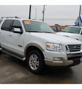 ford explorer 2006 white suv eddie bauer gasoline 6 cylinders 4 wheel drive automatic with overdrive 77627