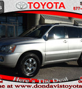 toyota highlander 2002 silver suv gasoline 4 cylinders front wheel drive automatic with overdrive 76011