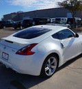 nissan 370z 2011 white coupe gasoline 6 cylinders rear wheel drive automatic 76049