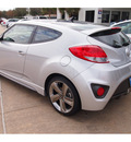 hyundai veloster turbo 2013 silver coupe 4 cylinders automatic 77074