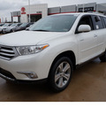 toyota highlander 2013 white suv limited 6 cylinders automatic 78232
